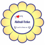 I Love My Akhal-Teke (Male Horse) Cut Outs