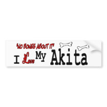 I love my Akita bumper stickers