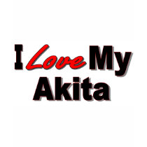 I Love My Akita Dog Breed Merchandise t-shirts