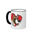 I Love My Akita Mug (Cartoon) by MenagerieMayhem I Love My Akita Mug (Cartoon)