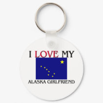 I Love My Alaska Girlfriend keychains by flagshirt I Love My Alaska Girlfriend keychains