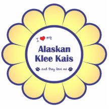 I Love My Alaskan Klee Kais (Multiple Dogs) Photo Cutouts