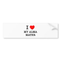 I Love My Alma Mater Bumper Sticker