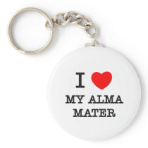 I Love My Alma Mater Keychains