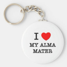 I Love My Alma Mater Keychains