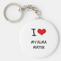 I Love My Alma Mater Keychains