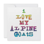 I Love My Alpine Goats Invites