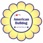 I Love My American Bulldog (Female Dog) Photo Cutout