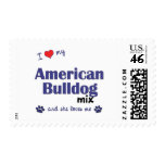 I Love My American Bulldog Mix (Female Dog) postage