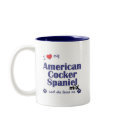 I Love My American Cocker Spaniel Mix (Female Dog) mugs