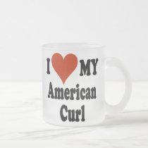 I Love My American Curl Frosted Coffee Mug