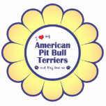I Love My American Pit Bull Terriers (Multi Dogs) Acrylic Cut Outs