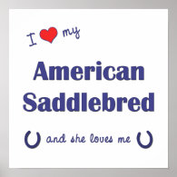 I Love My American Saddlebred (Female Horse) Print