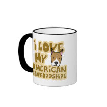 I Love My American Staffordshire Mug