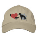 I Love my American Staffordshire Terrier embroidered hats