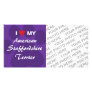 I Love My American Staffordshire Terrier Custom Photo Card