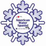 I Love My American Water Spaniel Mix (Female Dog) Cut Out