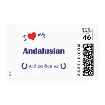 I Love My Andalusian (Female Horse) Stamp