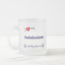 I Love My Andalusians (Multiple Horses) Coffee Mugs