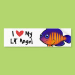 I Love My Angelfish Bumper Sticker
