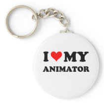 I Love My Animator Key Chains