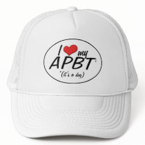 I Love My APBT (It's a Dog) Hats