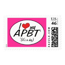I Love My APBT (It's a Dog) Stamp