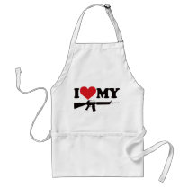 I Love My AR15 aprons by visualnewbie I Love My AR15 aprons