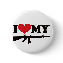 I Love My AR15 buttons by visualnewbie I Love My AR15 buttons