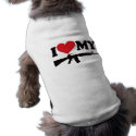 I Love My AR15 pet clothing by visualnewbie I Love My AR15 pet clothing