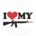 I Love My AR15 stickers