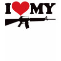 I Love My AR15 t-shirts by visualnewbie I Love My AR15 t-shirts