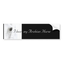 I love my Arabian Horse Bumper Stickers