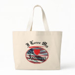 I Love My Architect Tote Bags