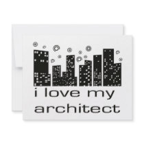 I love my Architect Original design! invitations by angeria I love my Architect Original design! invitations
