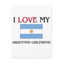 I Love My Argentine Girlfriend Post Cards
