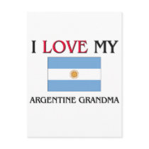 I Love My Argentine Grandma Postcards