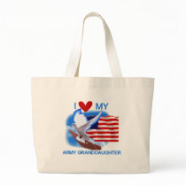 I Love My Army Granddaughter Tshirts and Gifts Bag