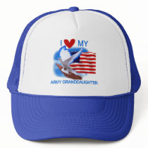 I Love My Army Granddaughter Tshirts and Gifts Mesh Hat