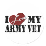 I love My Army Vet Stickers