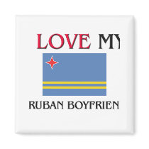 I Love My Aruban Boyfriend magnets