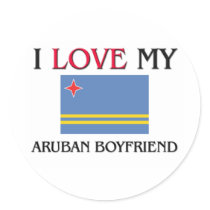 I Love My Aruban Boyfriend stickers by flagshirt I Love My Aruban Boyfriend stickers