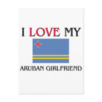 I Love My Aruban Girlfriend postcards by flagshirt I Love My Aruban Girlfriend postcards