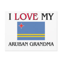 I Love My Aruban Grandma postcards by flagshirt I Love My Aruban Grandma postcards