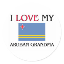 I Love My Aruban Grandma stickers by flagshirt I Love My Aruban Grandma stickers