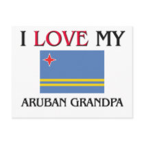 I Love My Aruban Grandpa postcards by flagshirt I Love My Aruban Grandpa postcards