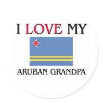 I Love My Aruban Grandpa stickers by flagshirt I Love My Aruban Grandpa stickers