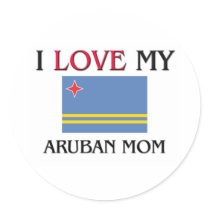 I Love My Aruban Mom stickers by tshirtshirts I Love My Aruban Mom stickers