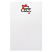 I Love My Aspie Granddaughter Stationery Paper