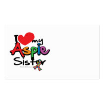 I Love My Aspie Sister Business Card